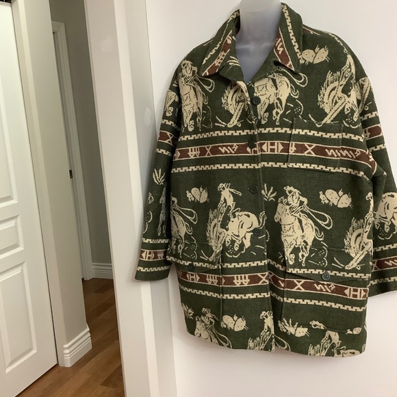 Vtg Jaxsport Equestrian Wool blend Coat 2X - Picture 1 of 13